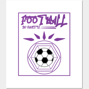 Football - Soccer In Unity Purple Posters and Art